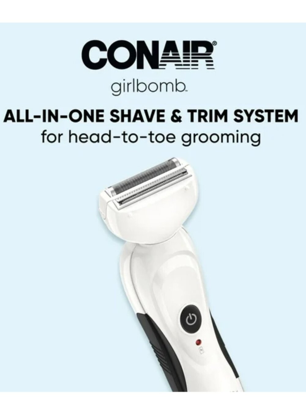 CONAIR GIRLBOMB All-In-One Shave & Trim System Hypoallergenic - NEW NIB - Picture 2 of 9